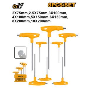 Ingco Screwdriver T-Handle Hex Wrench Set