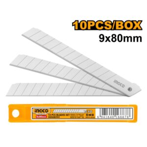 Ingco Knife Snap Off 80 X 9mm 10 Piece
