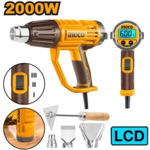 Ingco Heat Gun 2000W 600C LCD Display HG200058