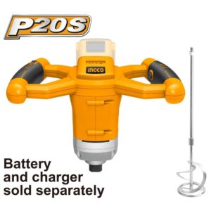Ingco Cordless 20V Lithium-ion Mixer MXLI2001