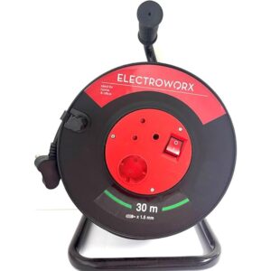 Electroworx 16Amp 1.5mm Extension Reel Cord, 30 Meter Length PPT5739