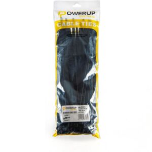 Powerup Electrical Cable Ties, 4.8 mm x 300 mm - Black PPT5197