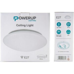 Powerup Ceiling Light with E27 Lamp Holder PPT5371