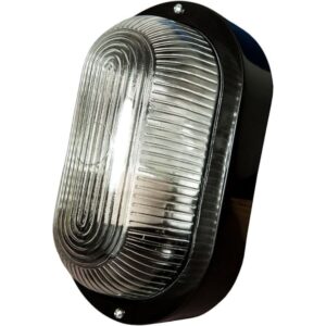 Powerup Bulkhead 100W Large Oval Glass Black PPT5950