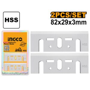 Ingco Planer Blade HSS 82X29X3.0mm 2 Pieces EPB820301