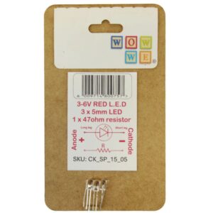 Wow We School Project - LED Red set of 3 + one SP-15-05