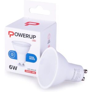 Powerup GU10 6W Cool White LED Bulb PPT4596