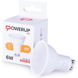 Powerup GU10 6W Warm White LED Bulb PPT4602