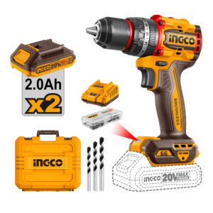 Ingco Cordless 20V Lithium-ion Impact Drill 66NM Brushless Kit CIDLI20668
