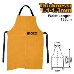 Ingco PPE Apron Welding Cow Leather XL