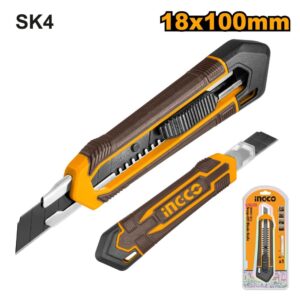 Ingco Knife Snap Off 100X18mm Sk4 179mm