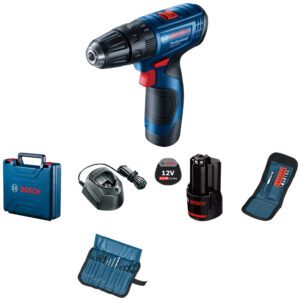 Bosch SD 12V Drill Impact 2X 1.5Ah +Acc GSB 120 LI