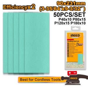 Ingco Sanding Sheet 90X231MM 50 Pieces AKFS0902311