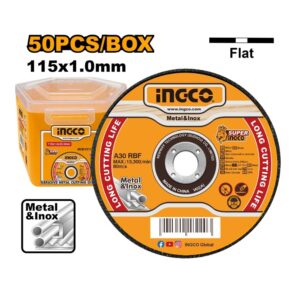 Ingco Cutting Disc ABR Metal 115mm 1.0x22.2mm 50 Piece