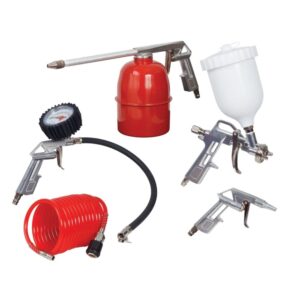 Ryobi Air Compressor Kit Spray Gun 5 Pce (Gravity Powered Gun)