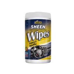 Shield Sheen Vinyl and Rubber Wipes 20 Wipes - Showroom