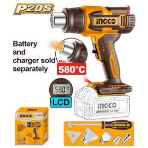 Ingco 20V Heat Gun 300/580°C HGLI2058