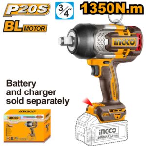 Ingco 20V Impact Wrench 1350Nm Brushless CIWLI201355