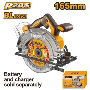 Ingco 20V Circular Saw 165mm Brushless CSLI1652